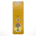 Bookmark with cactus and abstract illustrations on a yellow background