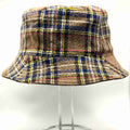 Brown Plaid Bucket Hat