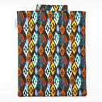 E-Reader sleeve with colorful diamond patterned fabric