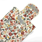E-Reader sleeve with floral patterned fabric showing open velcro flap
