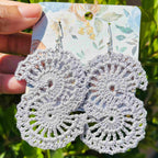 Grey S-Curl Earrings