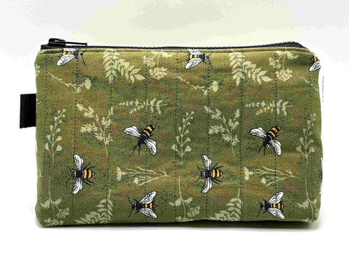 Bee Green Triangle Pouch