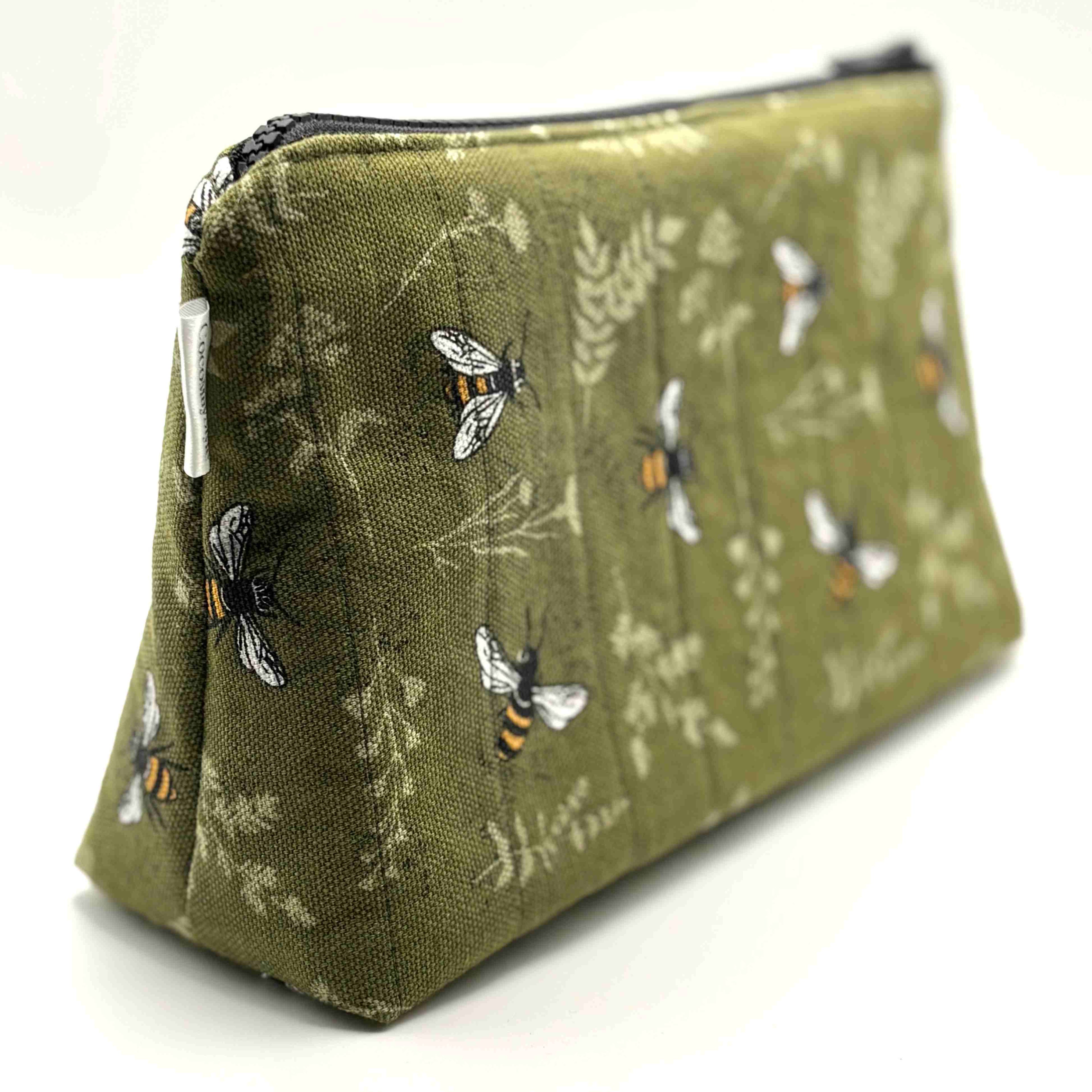 Bee Green Triangle Pouch