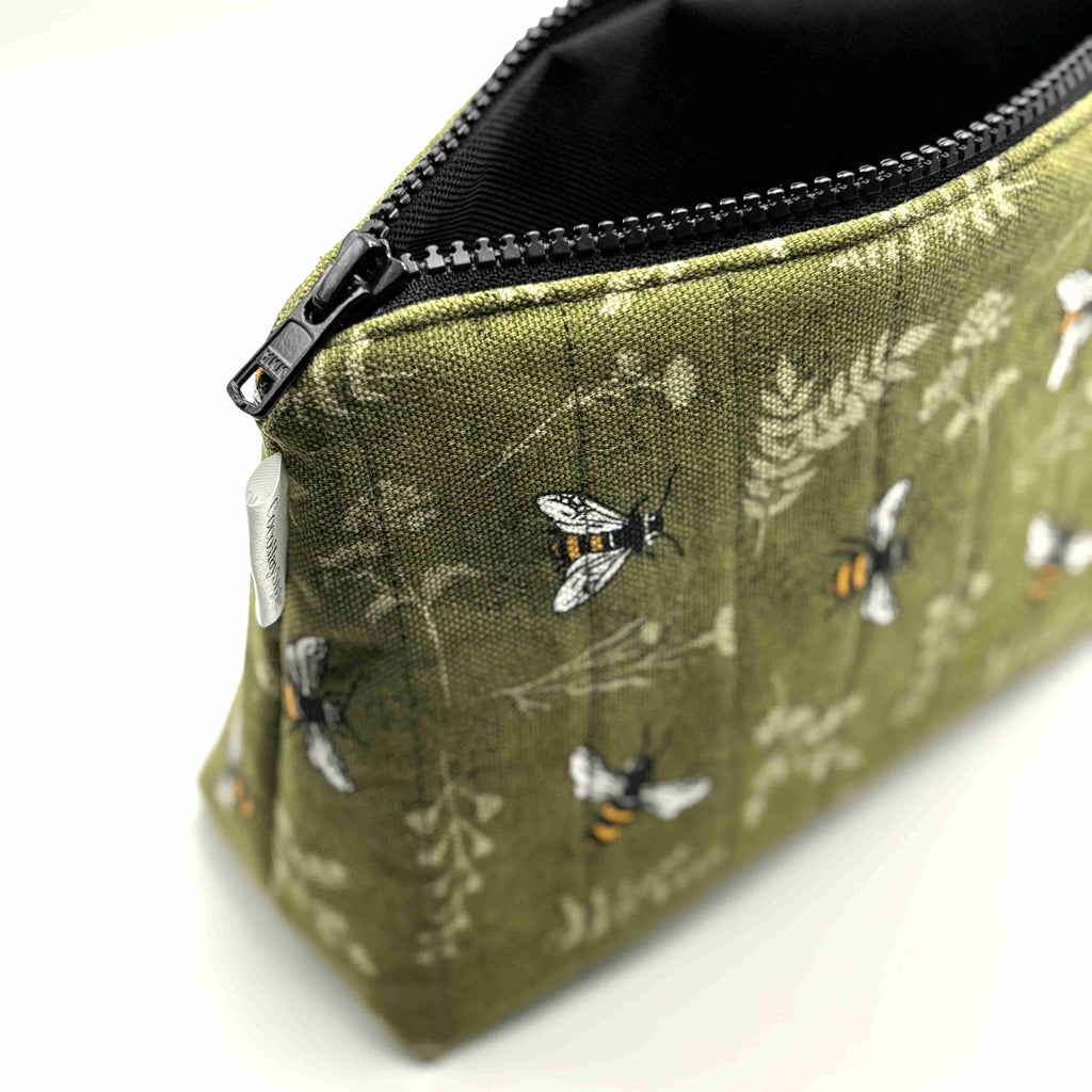Bee Green Triangle Pouch