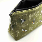 Bee Green Triangle Pouch