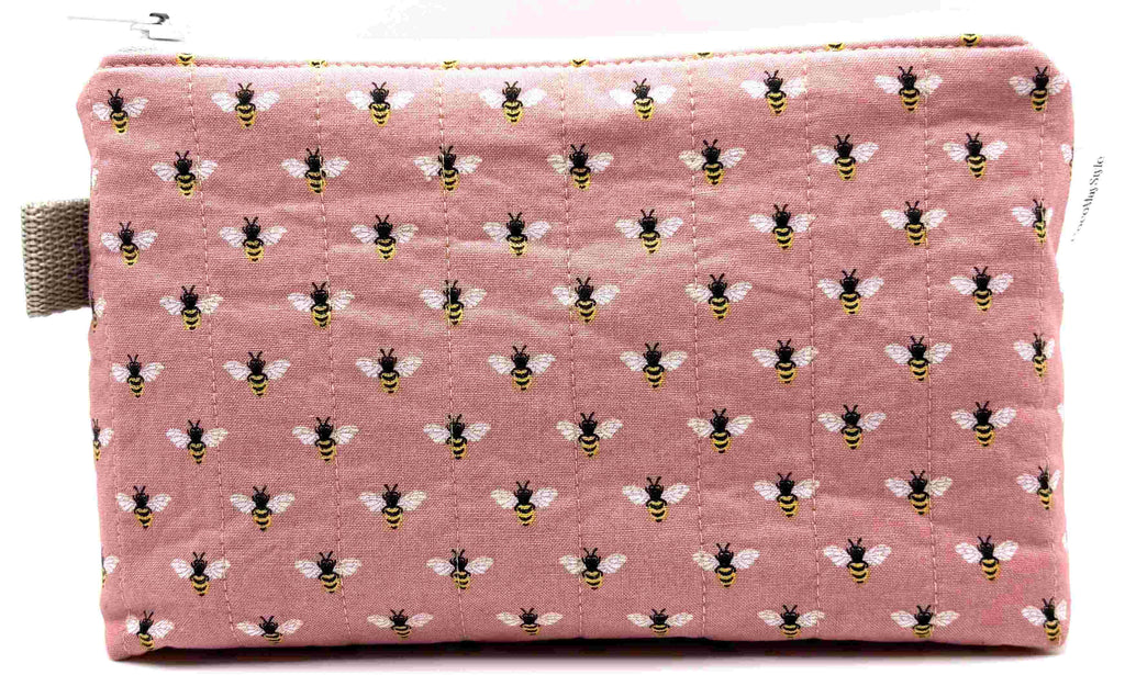 Blush And Bees Triangle Pouch