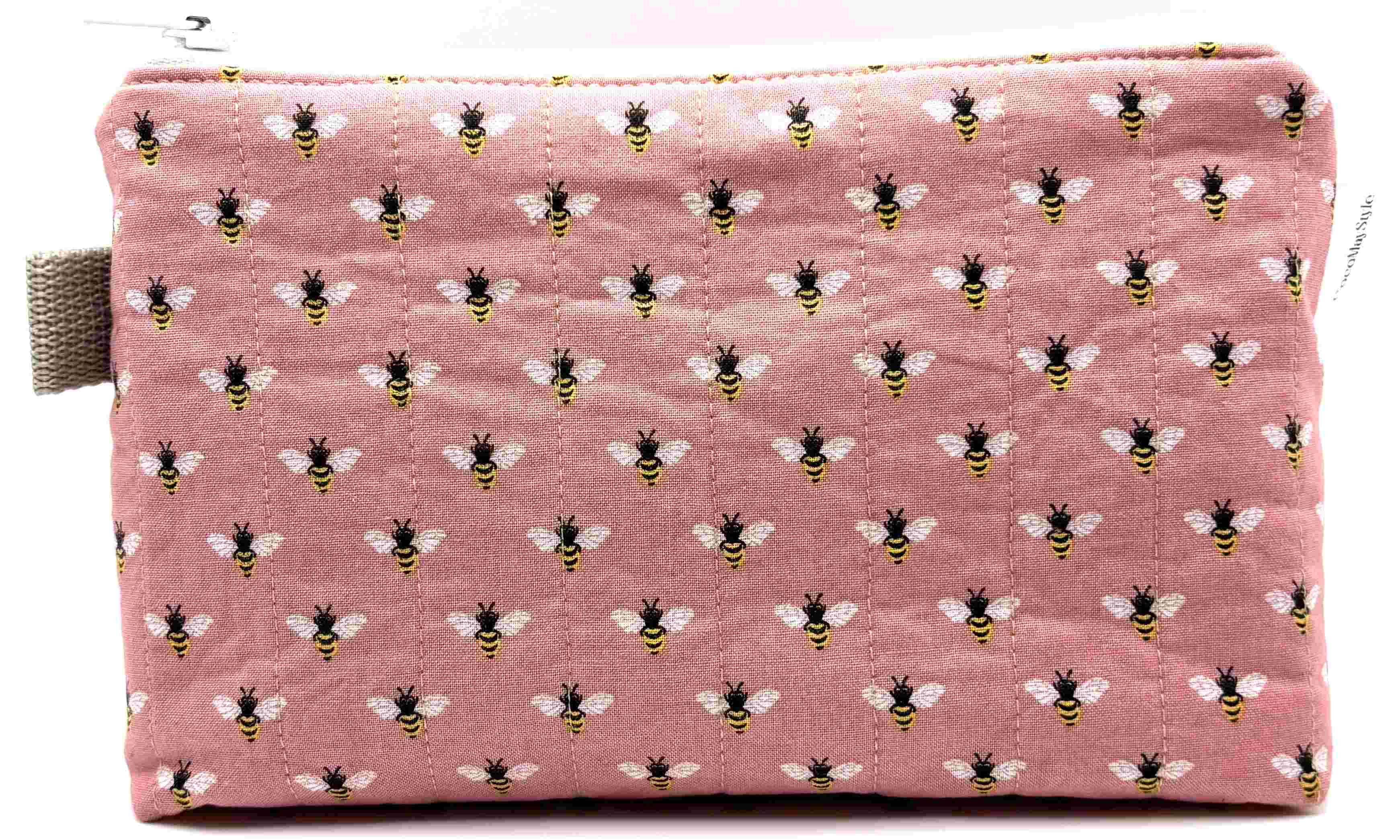 Blush And Bees Triangle Pouch