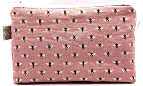 Blush And Bees Triangle Pouch