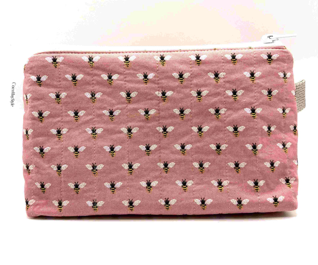 Blush And Bees Triangle Pouch